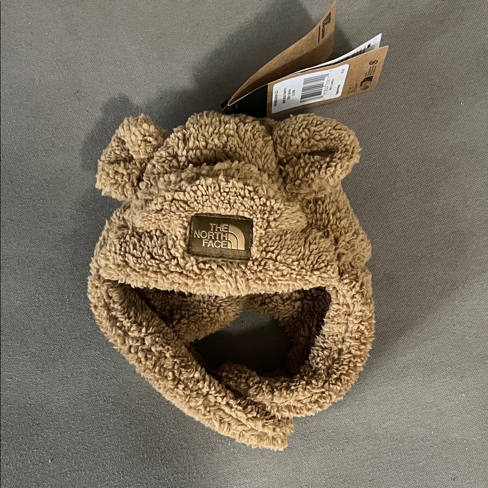The North Face Tan Fuzzy Kids Hat